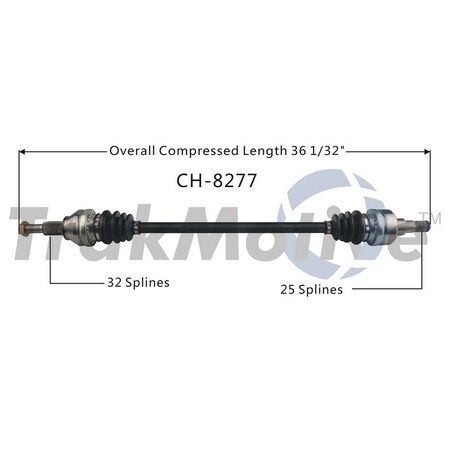 Surtrack Axle Cv Axle Shaft, Ch-8277 CH-8277